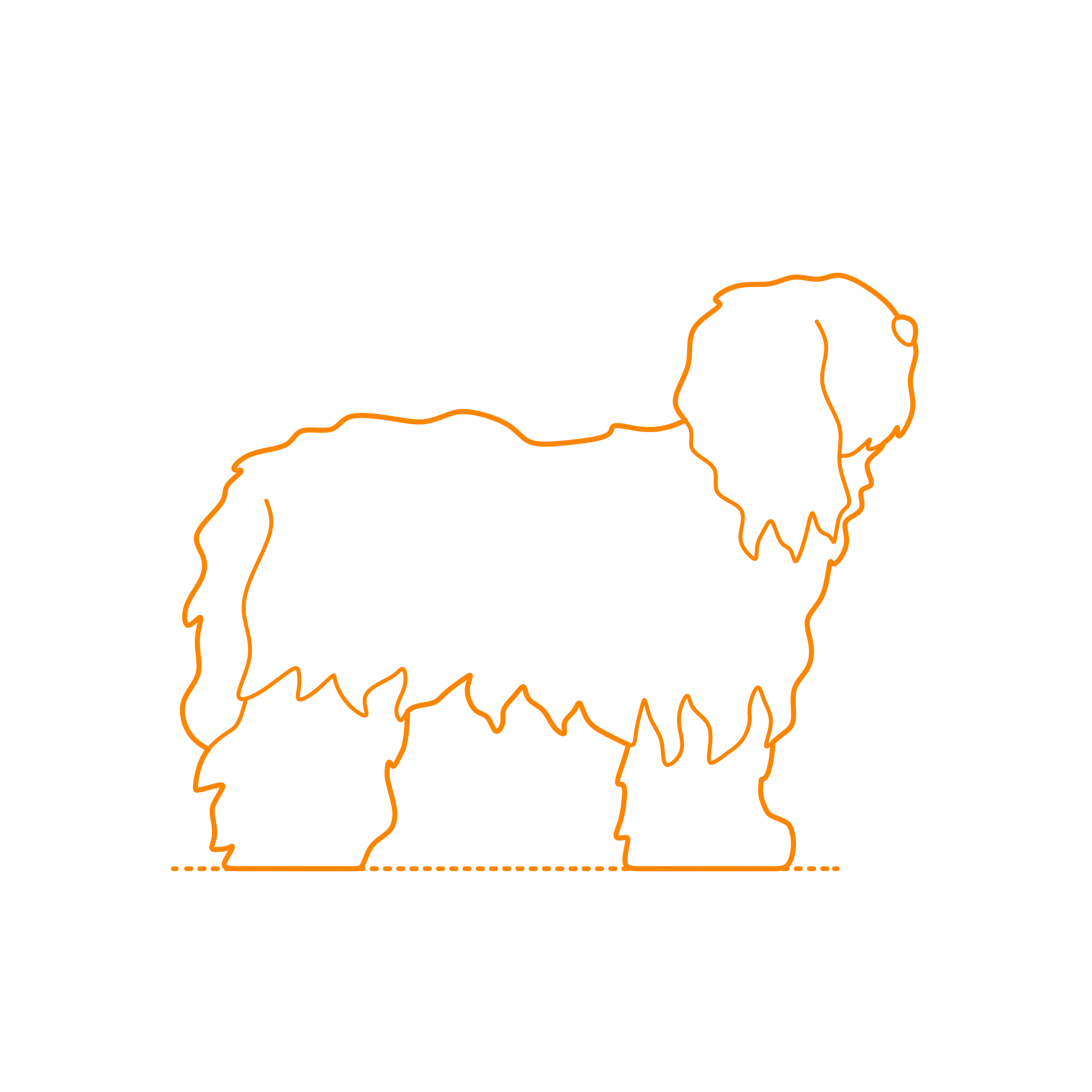 Animals Dogs Schapendoes Svg Line Art Free Vectors